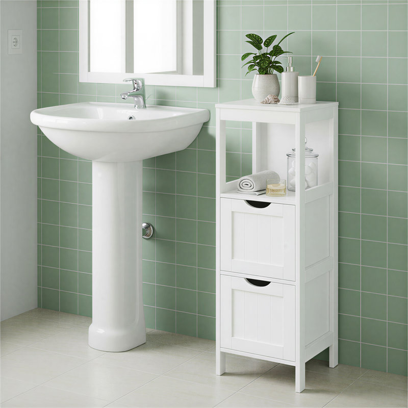 Lauderhill 12" W x 35" H x 12" D Free-Standing Bathroom Shelves